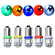 20pcs BA9S T4W #44 #47 DC6V 6.3V Non Polar LED Pinball Machine Light Bulb Non Ghosting 5SMD 5050 White Blue Green Red Yellow 2024 - buy cheap