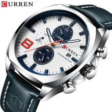 2019 Men Watches Top Brand Luxury CURREN Military Analog Quartz Watch Men's Sport Wristwatch Relogio Masculino Waterproof Saat 2024 - buy cheap