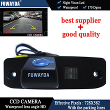FUWAYDA-cámara de visión trasera para coche, dispositivo impermeable de CCD a COLOR grados con líneas de aparcamiento para Hyundai Elantra Terracan Tucson Accent 2024 - compra barato