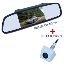 Cámara de aparcamiento de visión trasera de coche CCD a precio de fábrica para cámara de respaldo inversa con espejo de coche TFT LCD envío gratis 2024 - compra barato
