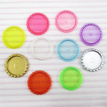 David accessories inside:1"25mm Plastic Candy Color Flat Bottle cap For Diy Hairbow Crafts necklace Accessories 5pcs,5Y52345 2024 - buy cheap