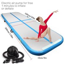 Free Shipping 3m 4m 5m Inflatable Cheap Gymnastics Mattress Gym Tumble Airtrack Floor Yoga Olympics Tumbling Air Track For Sale 2024 - buy cheap