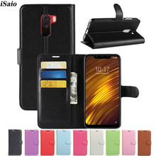 For Xiaomi Pocophone F1 Poco F1 Wallet Case Leather Flip Cover Luxury Xiomi Xiami Pocophone F1 TPU Shell Coque 6.18 Phone Case 2024 - buy cheap