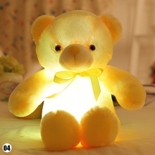 New Teddy Bear Stuffed Animals Plush Toy 30cm Creative Light Up LED Colorful Glowing Teddy Bear Christmas Gift for Kids#262545 2024 - buy cheap