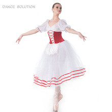 Women's Puff Sleeve Ballet Dance Tutus Girls Romantic Tutu Dress 18002A 2024 - buy cheap
