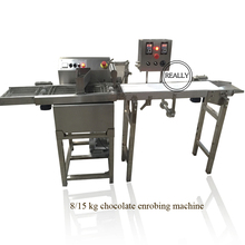 Hot Sale Manufacturing small chocolate enrobing machine, enrobing chocolate machine 2024 - buy cheap