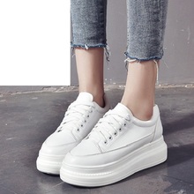 New Fashion Platform Sneakers Shoes Woman Height Increasing Casual Shoes Platform Heels Female Leisure Women White Sneakers 2024 - buy cheap