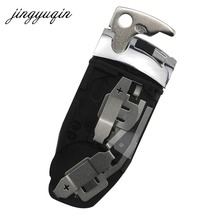 Jingyuqin-suporte para chave de bateria automotiva + lâmina de chave, para mercedes benz e c r cl gl sl clk slk, grampo de bateria inteligente cromada 2024 - compre barato