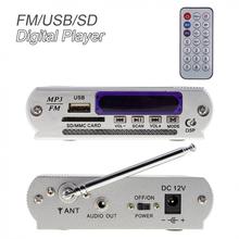 Lumle display led amplificador de potência de áudio, tocador de música digital com controle remoto suporte para fm mp3 sd usb dvd para carro e motocicleta 2024 - compre barato