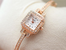 Jw relógio de pulso feminino, relógio de pulso feminino de marca, mostrador quadrado, liga de quartzo, ouro rosa, aço inoxidável, para presente 2024 - compre barato