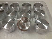 [LAN]Aluminum Silver Aluminum Potentiometer switch knob hole 6.4MM 6MM cap 25MMX15MM--10pcs/lot 2024 - buy cheap