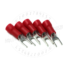 1000 PC SV1.25-3.2 Fork Tipo Pré Duplas Fiação Terminais para AWG Vermelho 2024 - compre barato