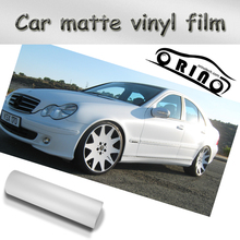 White Matte Vinyl Car Wrap Film With Air Bubble Free Matt White Sticker For Vehicle Wrap Graphic Sticker size 1.52x30m/Roll 2024 - buy cheap