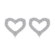 Женские серьги в форме сердца XIYANIKE, подарочные сережки из стерлингового серебра 925 пробы, VES6482 2024 - купить недорого