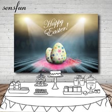 Fondo de huevo de Pascua feliz para estudio fotográfico, iluminación de escenario para recién nacido, Baby Shower, 7x5 pies, vinilo y poliéster 2024 - compra barato