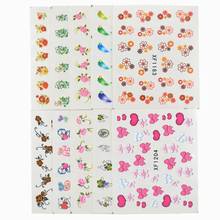 WUF 60 Sheets Mixed Styles DIY Decals Nails Art Water Transfer Printing Stickers For Nails Salon 2024 - buy cheap
