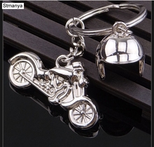 2PCS/LOT Hot Sale Luxury metal Metal Keychain Car Key Chain Key Ring Helmet Motorcycle chain pendant For Man Women Gift 17327 2024 - buy cheap