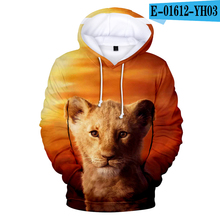 New Arrival Lion King 3D Hoodies Men/Women Fashion Harajuku Sweatshirt 3D Print Lion King Anime Hoodie Pullovers Streetwear 2024 - buy cheap