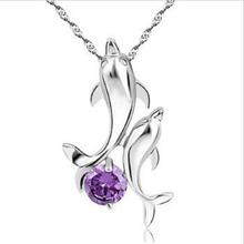 LUKENI Women Silver 925 Clavicle Necklace Jewelry For Ladies Fashion Crystal Animal Pendant Necklace Accessories Girlfriend Gift 2024 - buy cheap