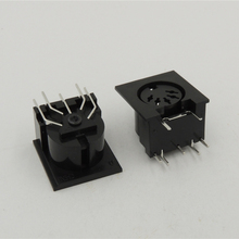 50 шт., 5-контактный разъем для монтажа на панели печатной платы MIDI Female DIN5 DIN 2024 - купить недорого