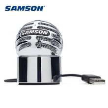 Original New Samson Meteorite USB Condenser Microphone Recording Microphone Removable magnetic base for chat Skype Chrome-plated 2024 - buy cheap