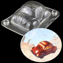 3D Beetle car baking pastry mold,Candy pastry confectionery Polycarbonate chocolate mold kitchenware cake decorating tools 2024 - buy cheap