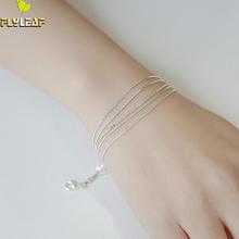 Flyleaf 925 Sterling Silver Multilayer Snake Bone Chain Bracelets For Women Fashion Prevent Allergy Lady Sterling-silver-jewelry 2024 - buy cheap