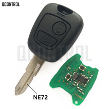 QCONTROL-llave remota para coche, llave completa DIY para PEUGEOT 206 207 2024 - compra barato