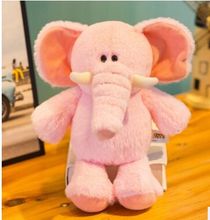 Peluche de elefante rosa de 28cm, regalo de cumpleaños de muñeco blando w2119 2024 - compra barato