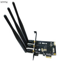 Антенны 802,11 + Bluetooth 4,0 Broadcom BCM943602CS BCM94360CS2 беспроводная Wi-Fi карта Mini PCI-E к PCI-E 1X адаптер ПК Wi-Fi адаптер 2024 - купить недорого