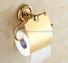 Luxury Gold Color Brass Bathroom Accessories Toilet Paper Holder Roll Tissue Holder Wall Mounted Bba604 2024 - buy cheap