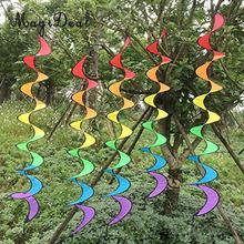 2Pcs 55'' Rainbow Nylon Windmills Wind Windsocks Tent Home Lawn Yard Garden Party Decor Whirligig Outdoor Toy Foldable 2024 - buy cheap