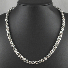 56cm,7mm Silver Chain Necklace 316L Stainless Rope Steel Punk Gifts Necklaces men jewellry cuban link sale chain male Man KN032 2024 - buy cheap