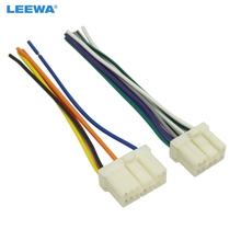 LEEWA 10 Aapter Plug Macho conjunto Chicote de Fios de Rádio Audio Do Carro para Geely Emgrand Primal Suzuki Estéreo Speaker Cable # CA4213 2024 - compre barato