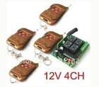 Preço de fábrica # DC12V 4CH RF Interruptores de Controle Remoto Sem Fio Sistema 1 receptor & 4 controle remoto 315 MHZ/433 MHZ 2026 - compre barato Preço de fábrica # DC12V 4CH RF Interruptores de Controle Remoto Sem Fio Sistema 1 receptor & 4 controle remoto 315 MHZ/433 MHZ 2026 - compre barato