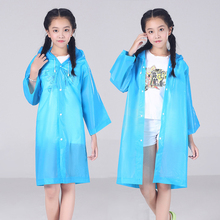 Детский дождевик, непромокаемый плащ-пончо для девочек и мальчиков, непромокаемая одежда, плащи, прозрачная непроницаемая Детская куртка, детское дождевик 2024 - купить недорого