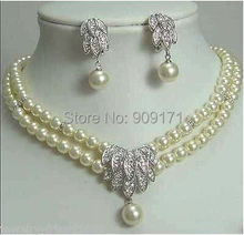 Free Shipping>>>>>Jewelery Pearl Necklace Earring SET 2024 - buy cheap
