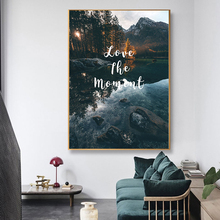 Nordic Natural Scenery Landscape Life Quote Canvas Paintings  Wall Art Posters Print Pictures for Living Room Home Decor 2024 - buy cheap