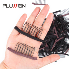 Black Brown Best Quality Combs Clips For Wig Making 100 Pcs/Lot Wholesale Wig Attachment Combs Hair Clips Metal Stainless Steel 2024 - buy cheap