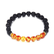 Hot Selling Ambers Lava Stone Natural  Bead Bracelet Chakra  Jewelry Women Men Gift Yoga Stretch 2024 - buy cheap