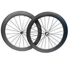 Ruedas de carbono para bicicleta de carretera, 45mm, 3K /UD, mate, 700c, clincher tubular, 23mm, powerway R36, 20/24, G3 2024 - compra barato