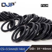 5PCS/lot Fluorine rubber Ring Black FKM Oring Seal CS:3.5mm OD31/32/33/34/35/36/37/38/39/40mm Rubber O-Ring Seal Oil Ring Gasket 2024 - buy cheap