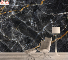 Black Gold Marble 8d Silk Mural Photo Wallpaper 3d Contact Wall Paper Papers Home Decor Wallpapers for Living Room TV Murals Art 2024 - buy cheap