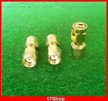 40pc Gold copper RP-SMA male to RP-SMA male plug in series RF coaxial connectors 2024 - buy cheap