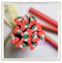 a-27 Free Shipping 100pcs 5mm Cherry Shape Clay Cane Fancy Nail Art Polymer Clay Cane 2024 - buy cheap