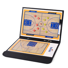 Basketball Tactics Board Color 2.5 Fold Folding Coach Teaching Board With Magnetic Pen High Quality Leather Portable Board 2024 - buy cheap