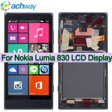100% Tested 1280x720 Display Touch Screen with frame For Nokia Lumia 830 lcd Digitizer Digitizer Assembly For Nokia Rm-984 LCD 2024 - buy cheap