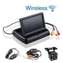 Car Styling Wireless 4.3 inch TFT LCD Screen Car Monitor Display for Rear View Reverse Backup Camera Car TV Display Wifi 2024 - buy cheap