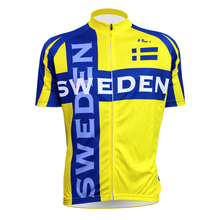2018 Cycling Jersey Short Sleeve Sweden sport Cycling clothing hombre Mens Cycling Jersey Cycling Clothing Bike Shirt Summer mai 2024 - buy cheap