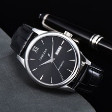 Data semana Corgeut Mens Relógios Top Marca de Luxo Automático Dos Homens Moda Casual masculino Relógio de Couro Genuíno Relógio de Pulso Mecânico 2024 - compre barato